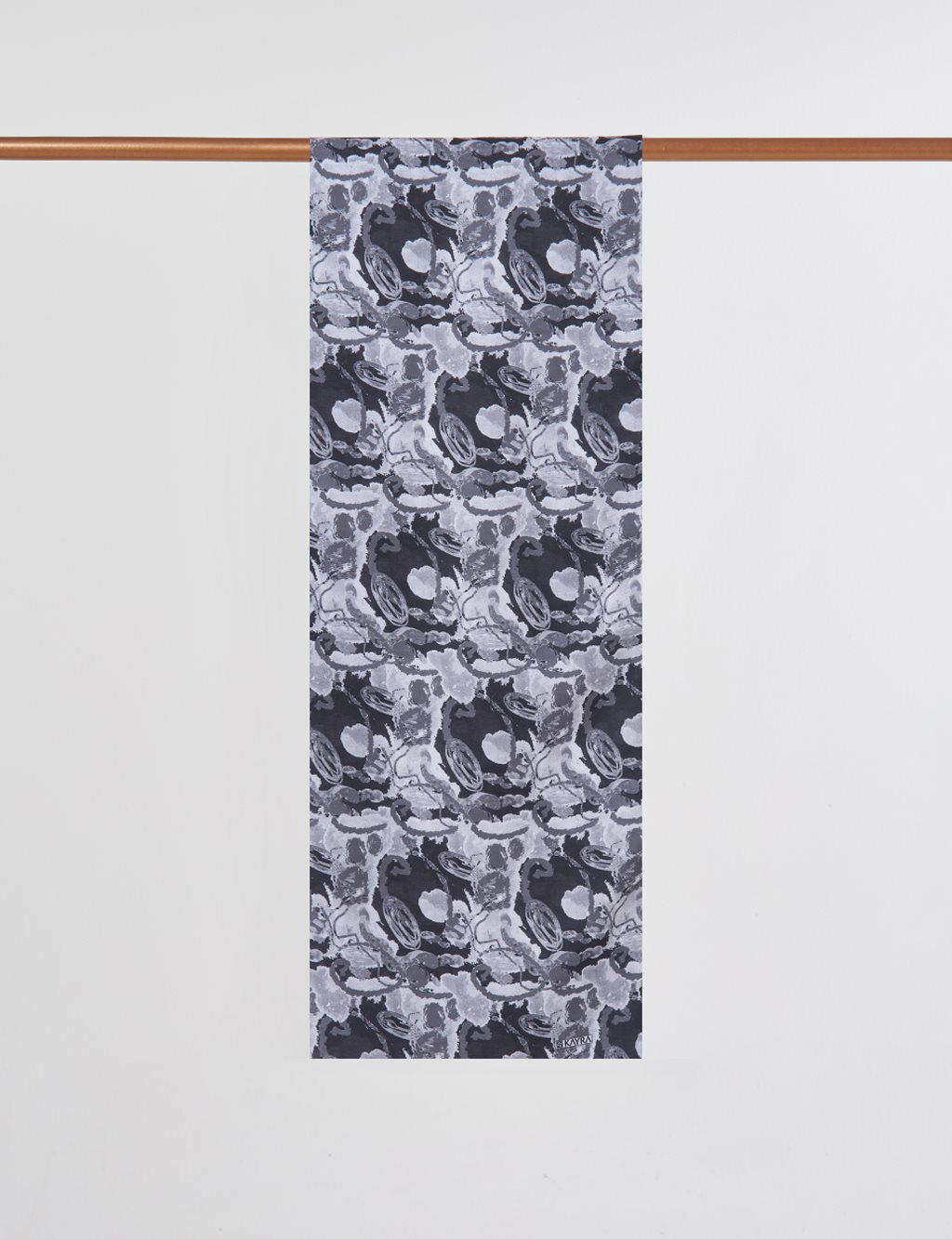 Batik Pattern Shawl in Black