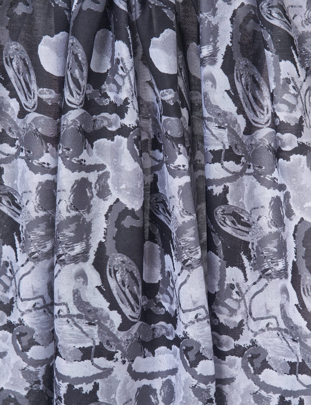 Batik Pattern Shawl in Black