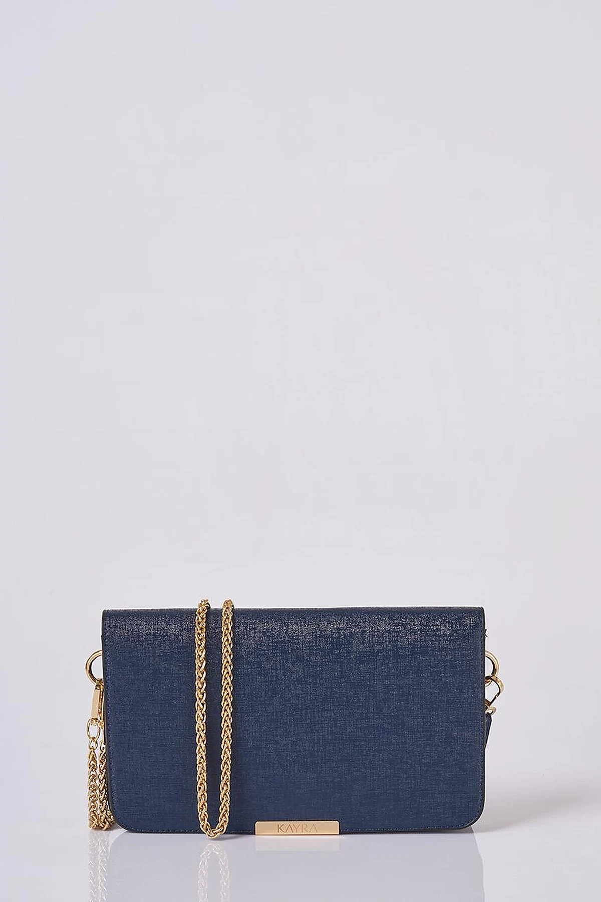 Flap Bag Wallet Navy Blue