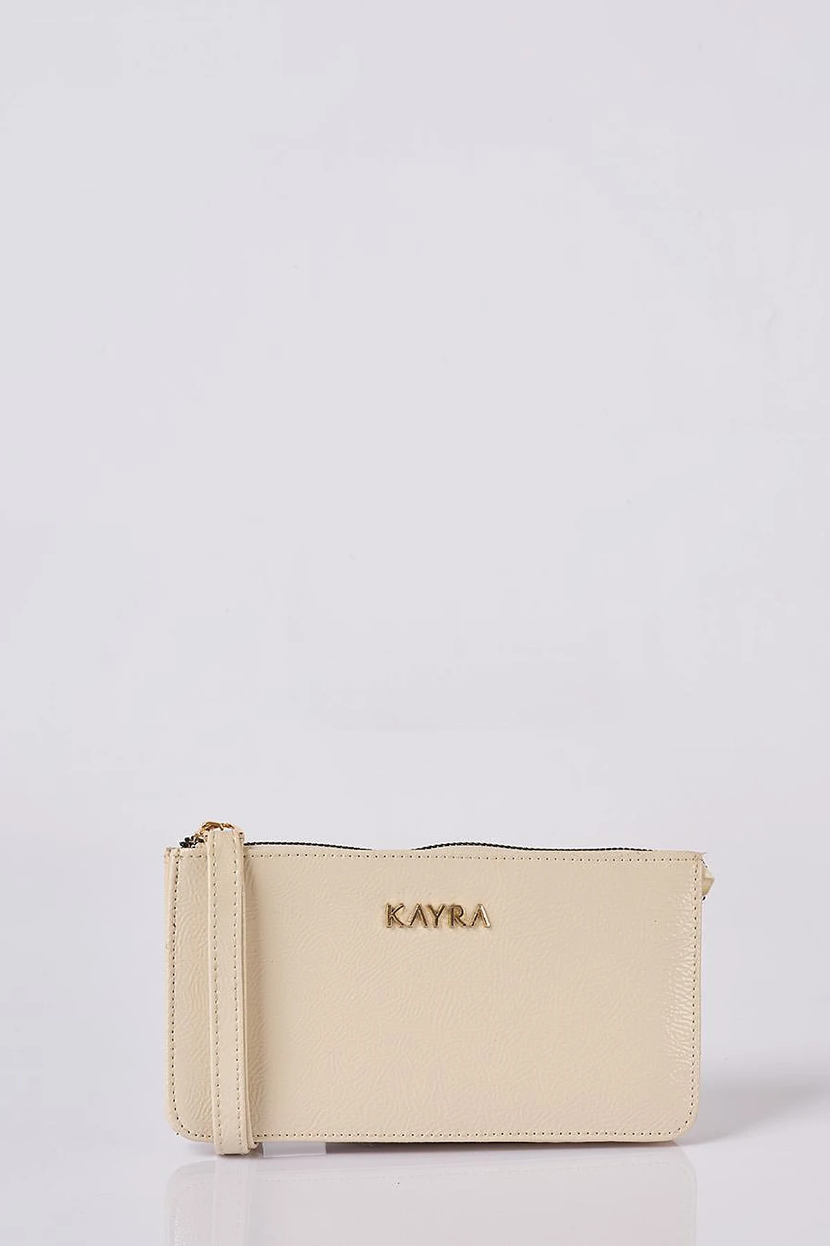 Logo Wallet in Cream