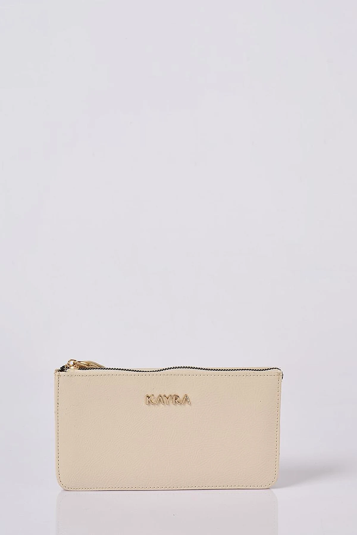 Logo Wallet in Cream