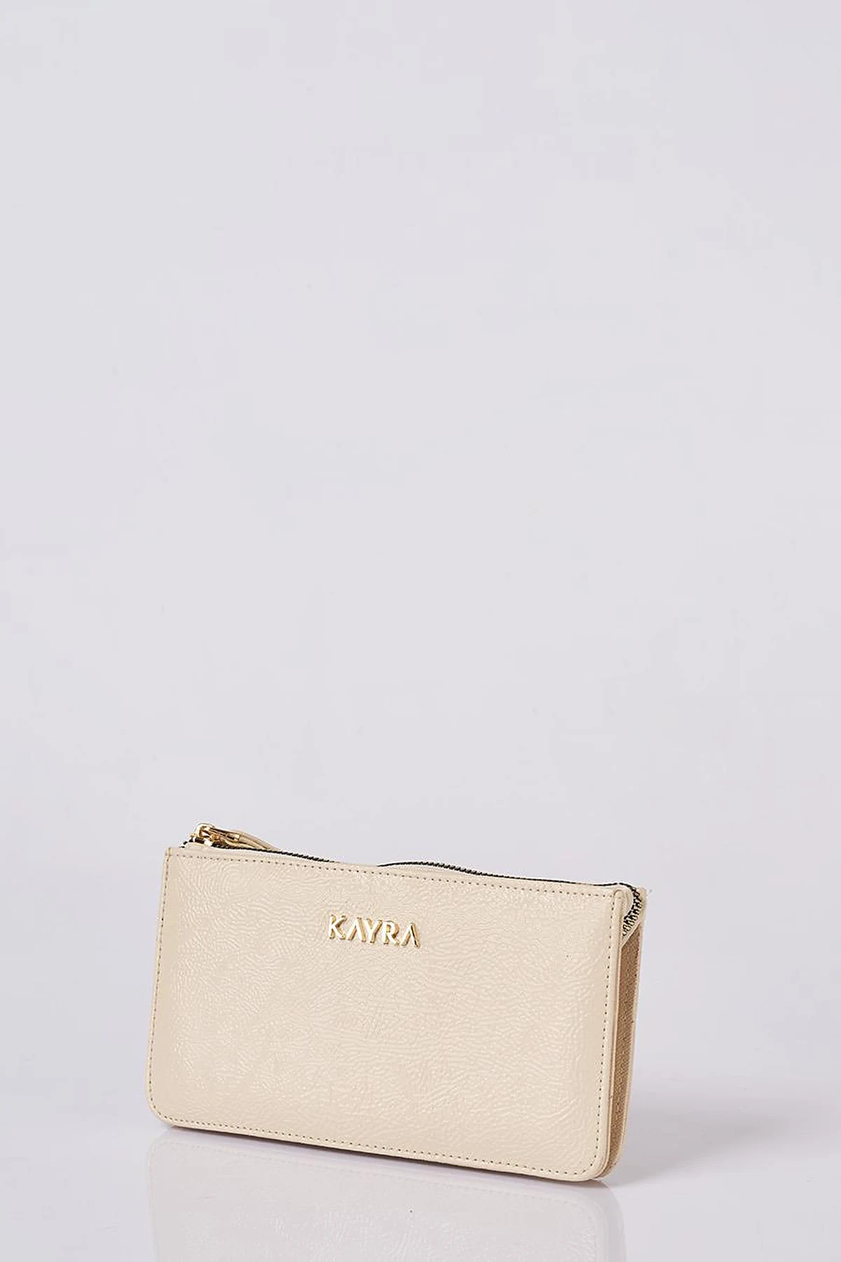 Logo Wallet in Cream