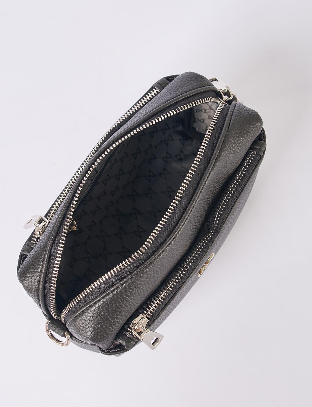 Logo Shoulder Bag in Black