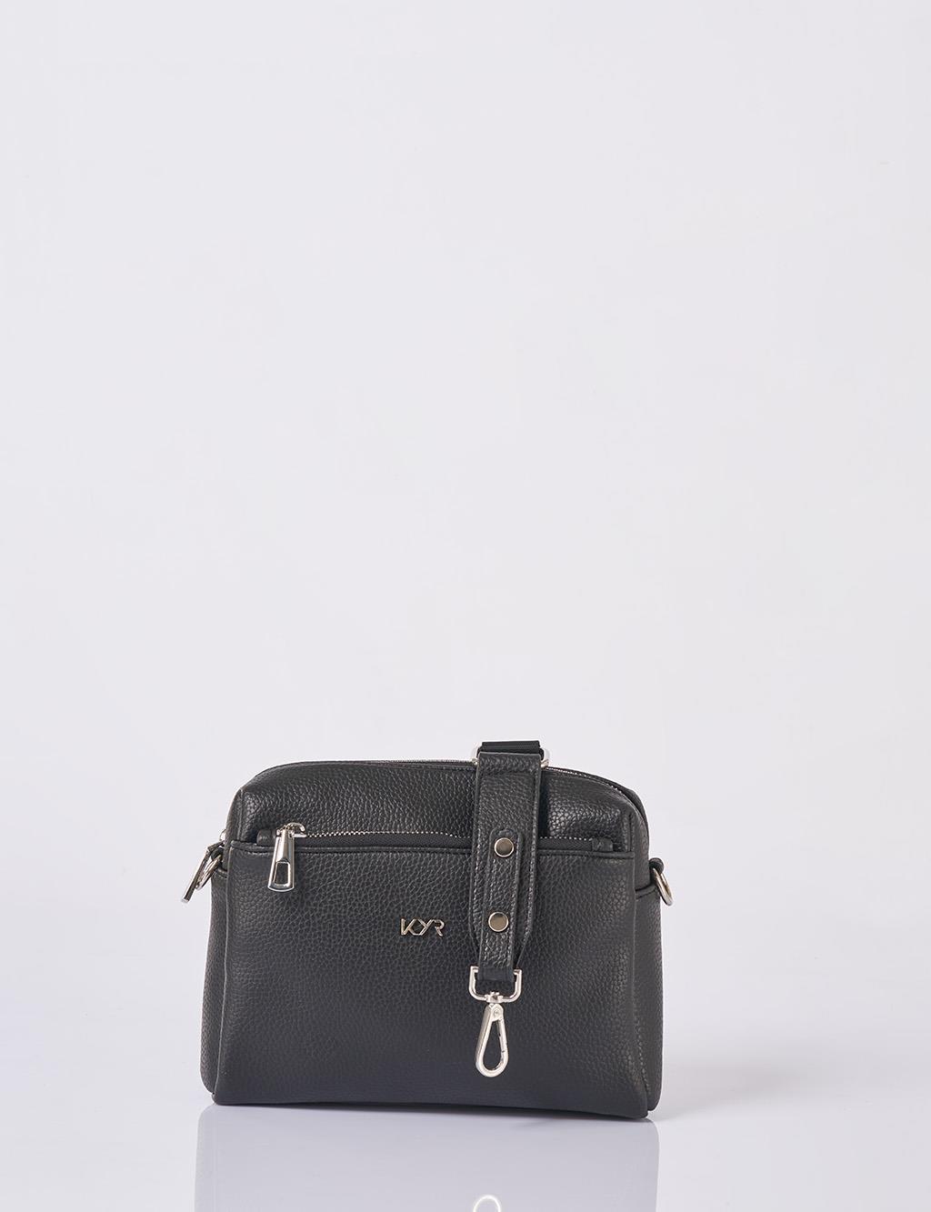 Logo Shoulder Bag in Black