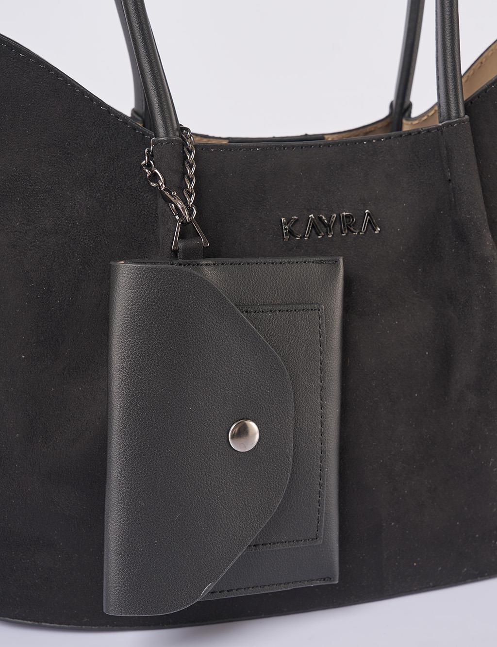 Puppy Suede Bag Black