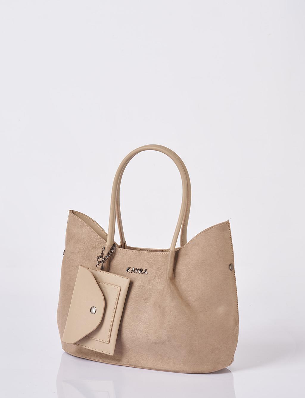 Puppy Suede Bag Dark Mink