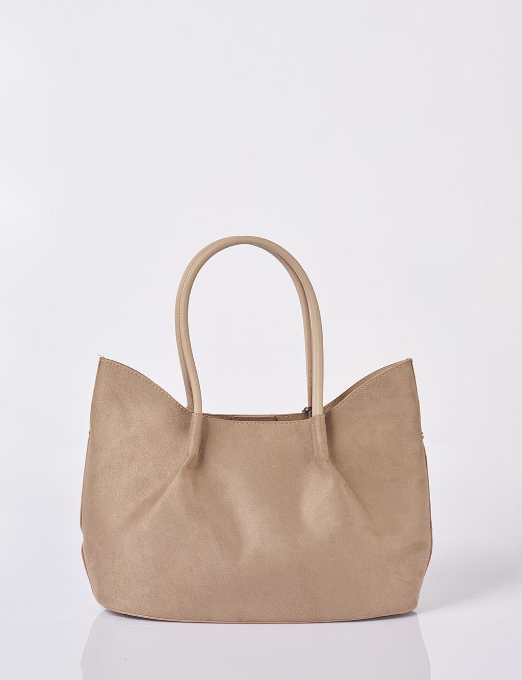 Puppy Suede Bag Dark Mink