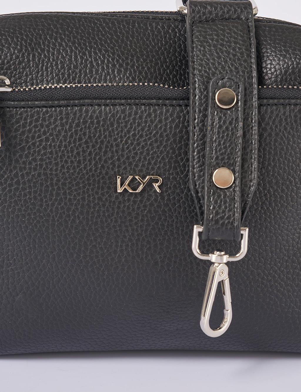 Logo Shoulder Bag in Black