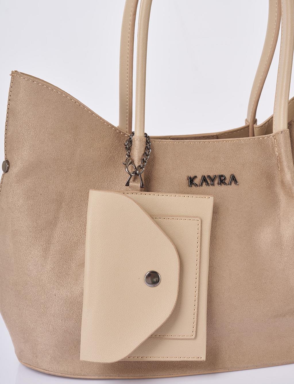 Puppy Suede Bag Dark Mink