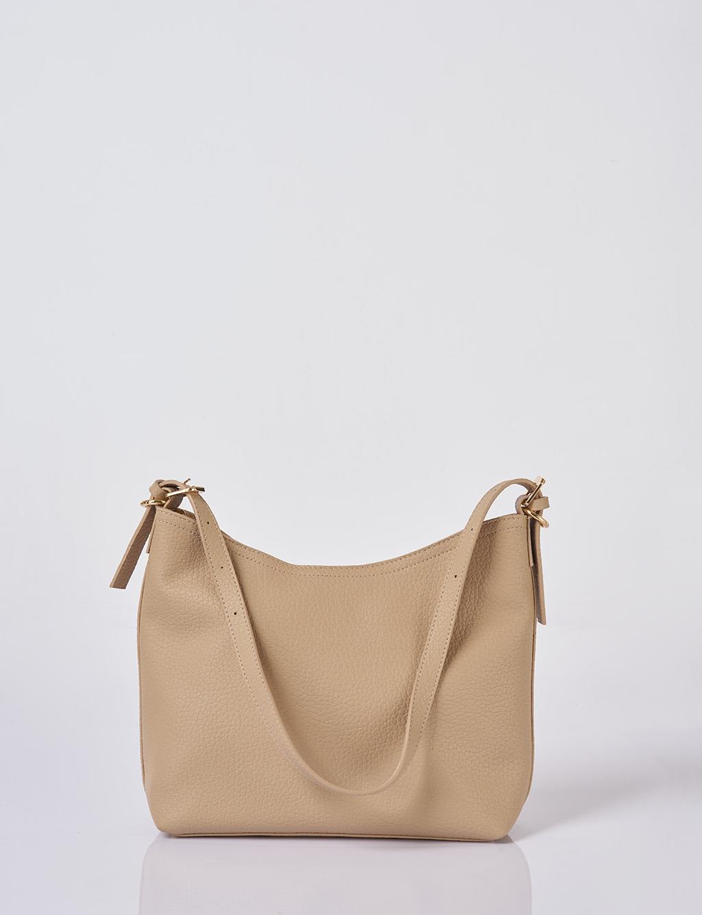 Chain Detailed Shopper Bag Cream