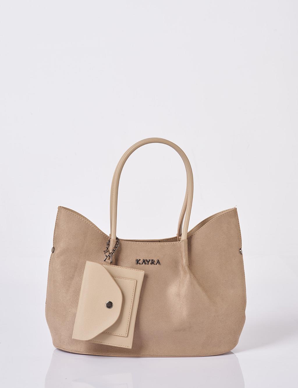 Puppy Suede Bag Dark Mink