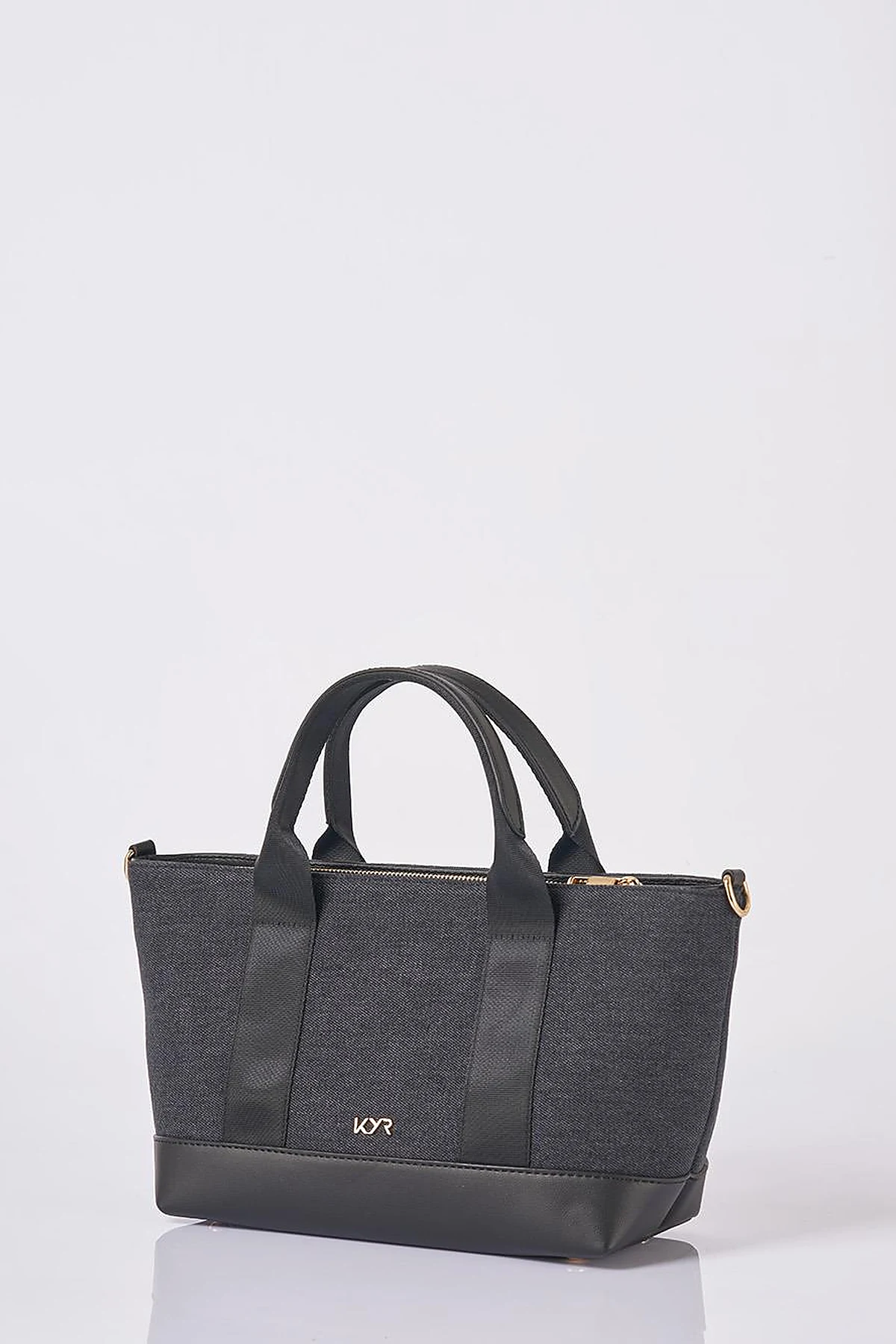 Logo Denim Bag in Anthracite