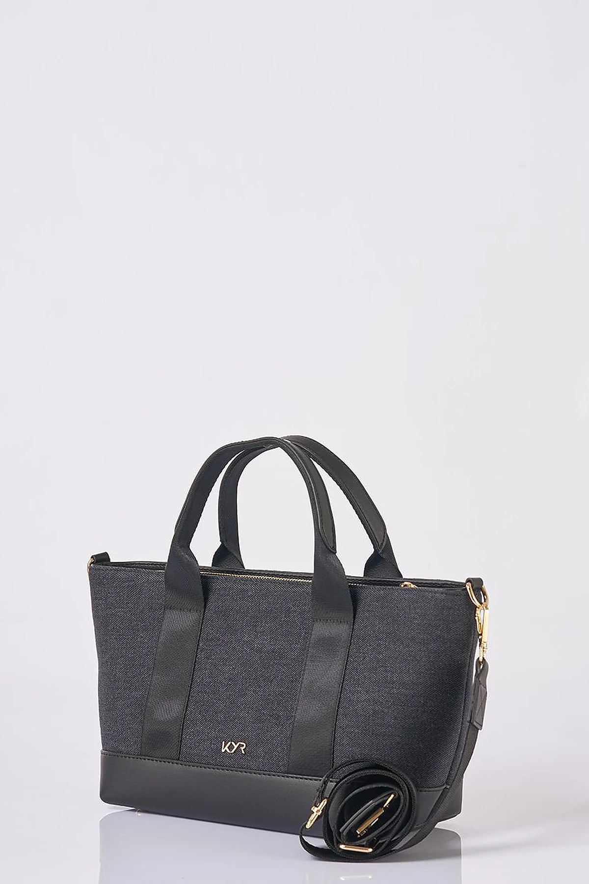 Logo Denim Bag in Anthracite