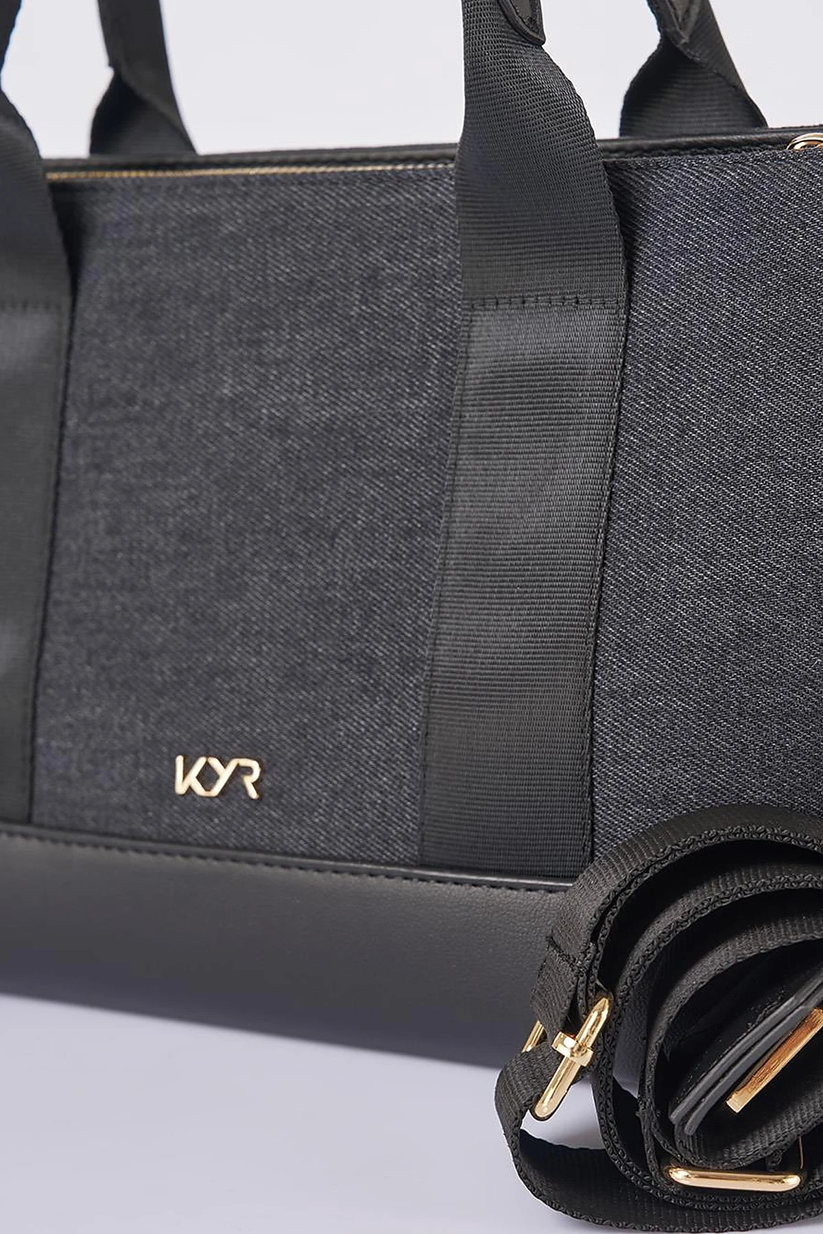 Logo Denim Bag in Anthracite