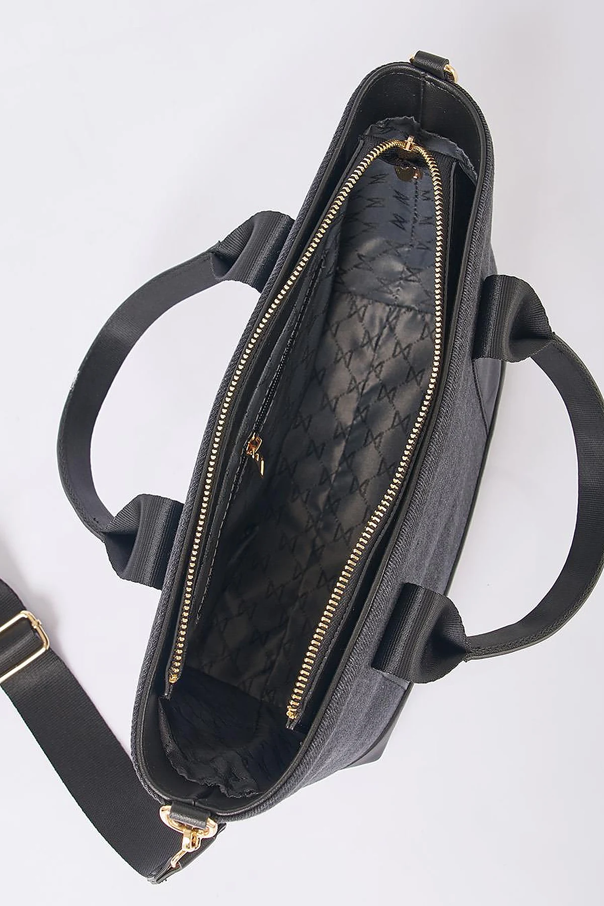 Logo Denim Bag in Anthracite