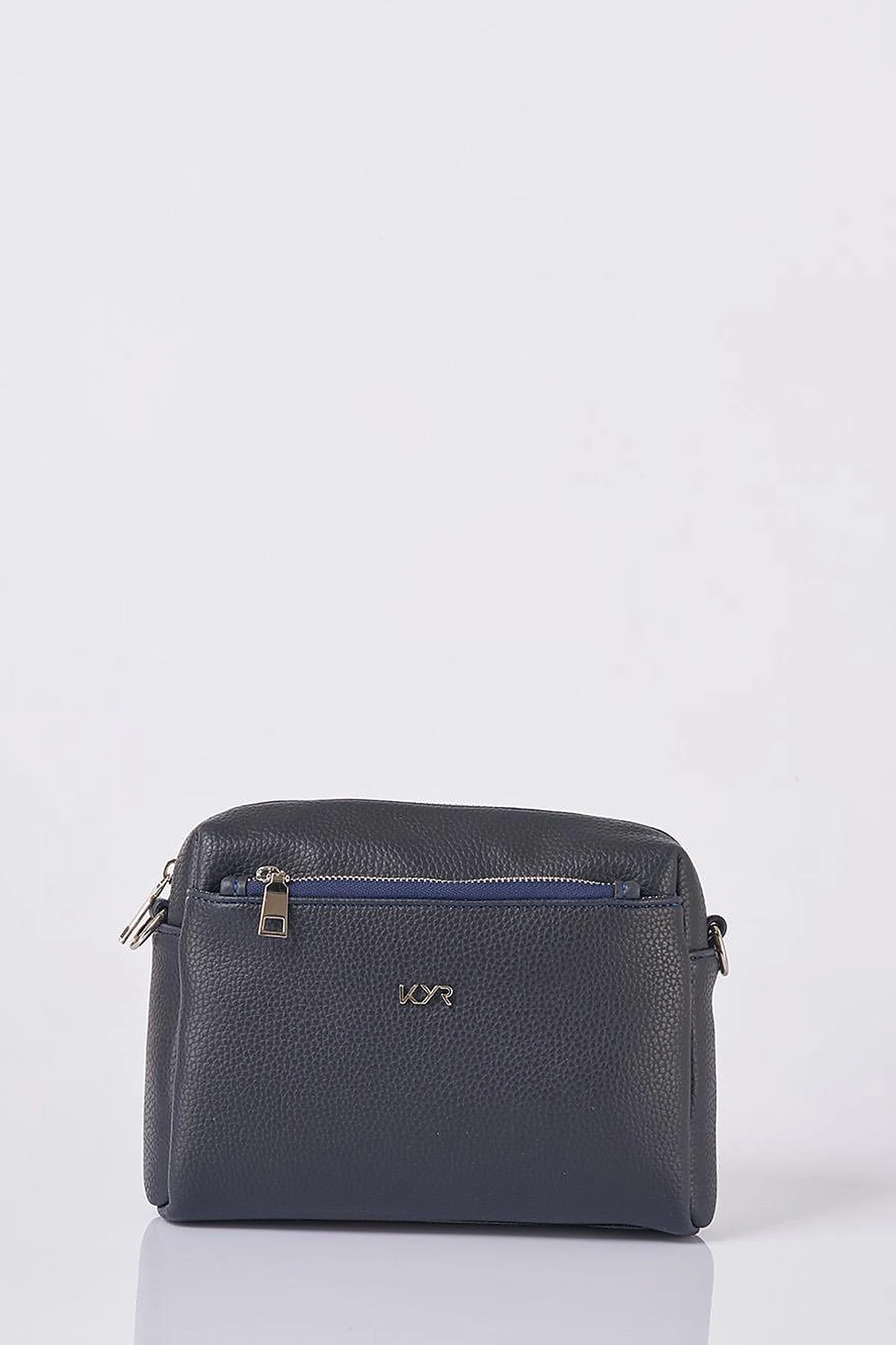 Logo Shoulder Bag in Navy Blue
