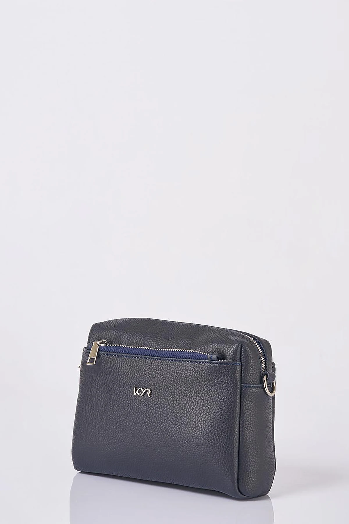 Logo Shoulder Bag in Navy Blue