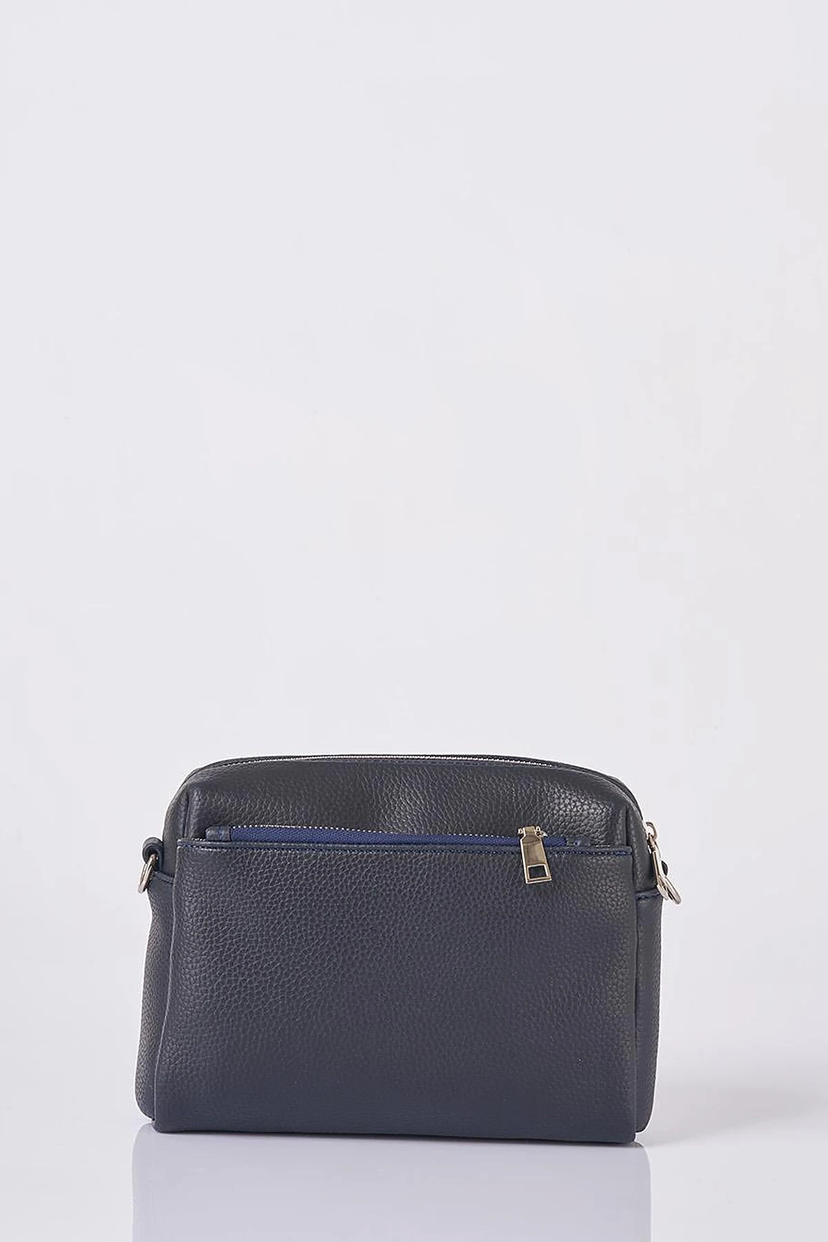 Logo Shoulder Bag in Navy Blue