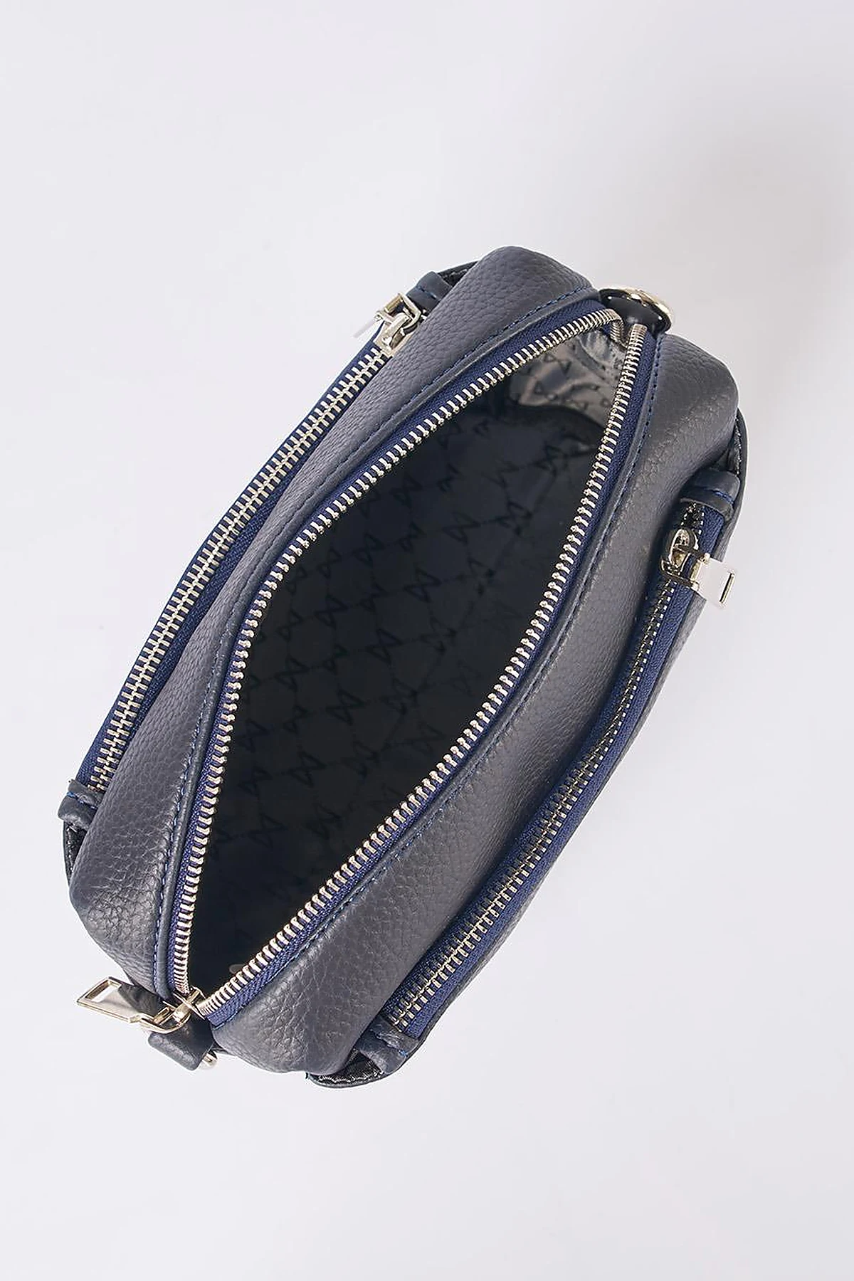Logo Shoulder Bag in Navy Blue