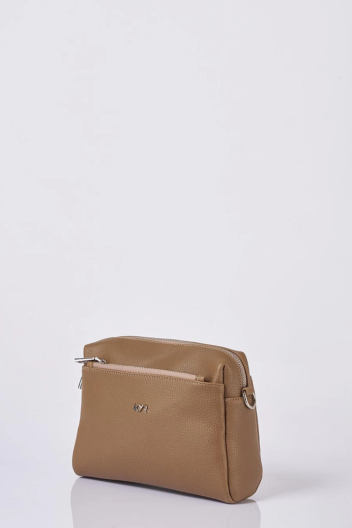 Logo Shoulder Bag in Mink
