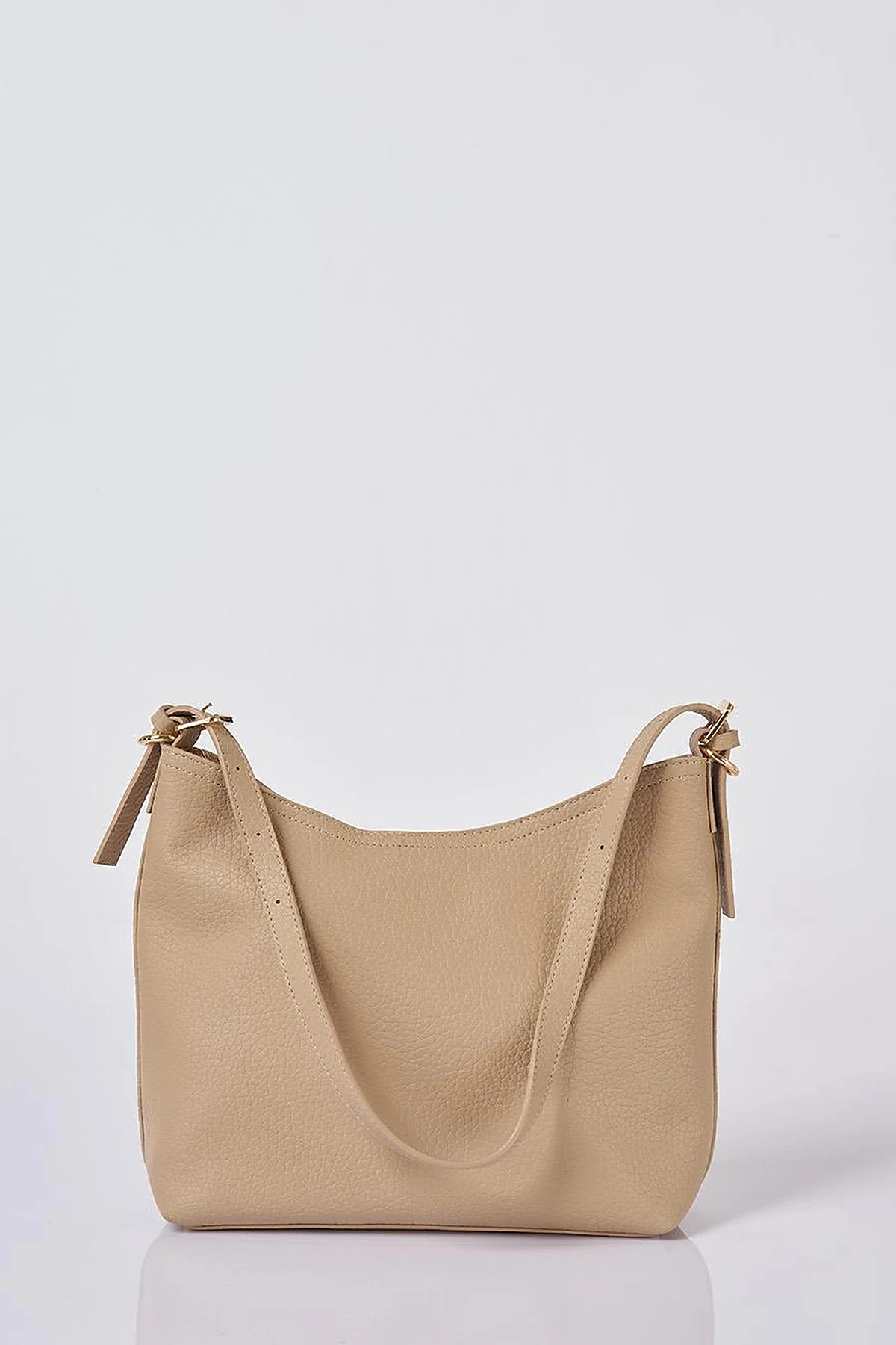 Zincir Detaylı Shopper Çanta Krem 