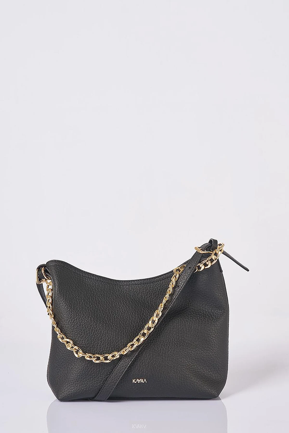 Zincir Detaylı Shopper Çanta Siyah
