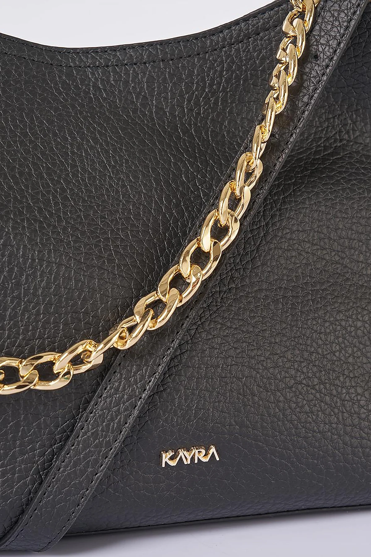 Zincir Detaylı Shopper Çanta Siyah