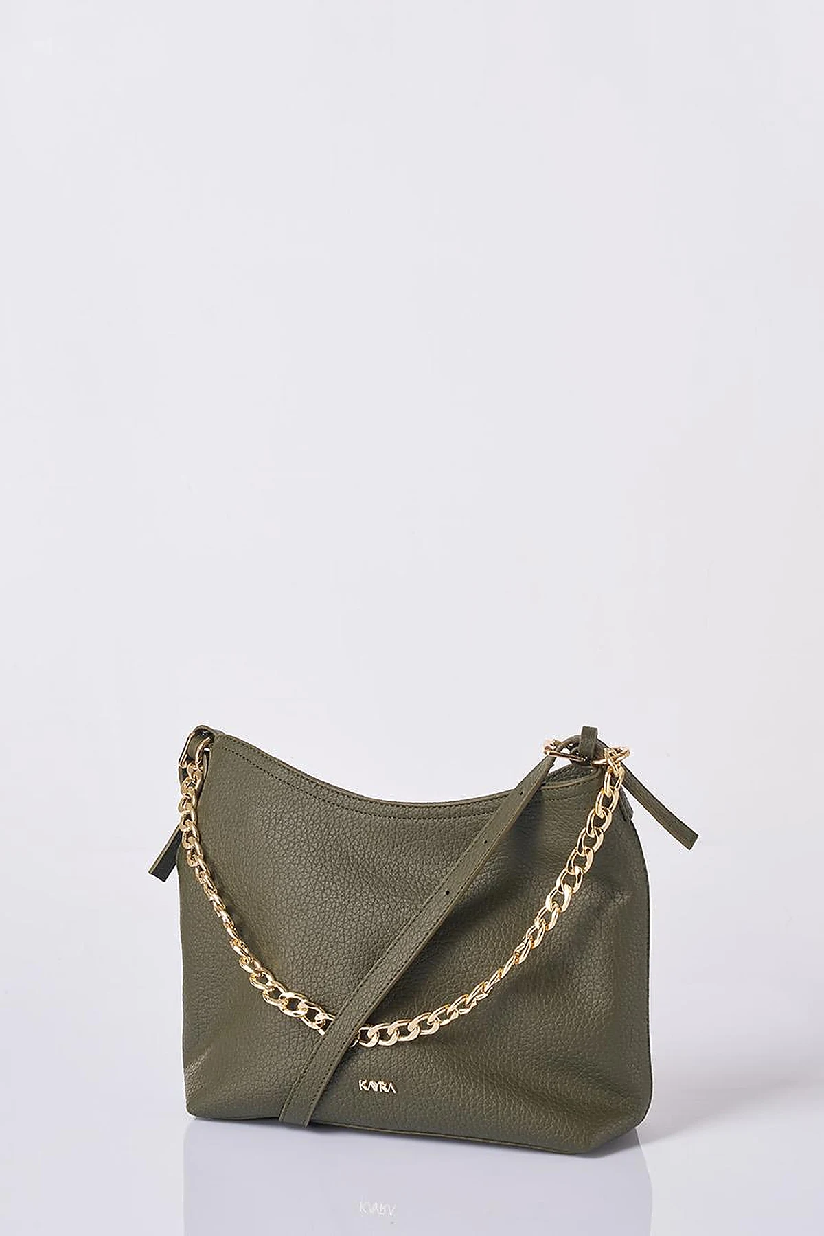 Chain Detailed Shopper Bag Khaki