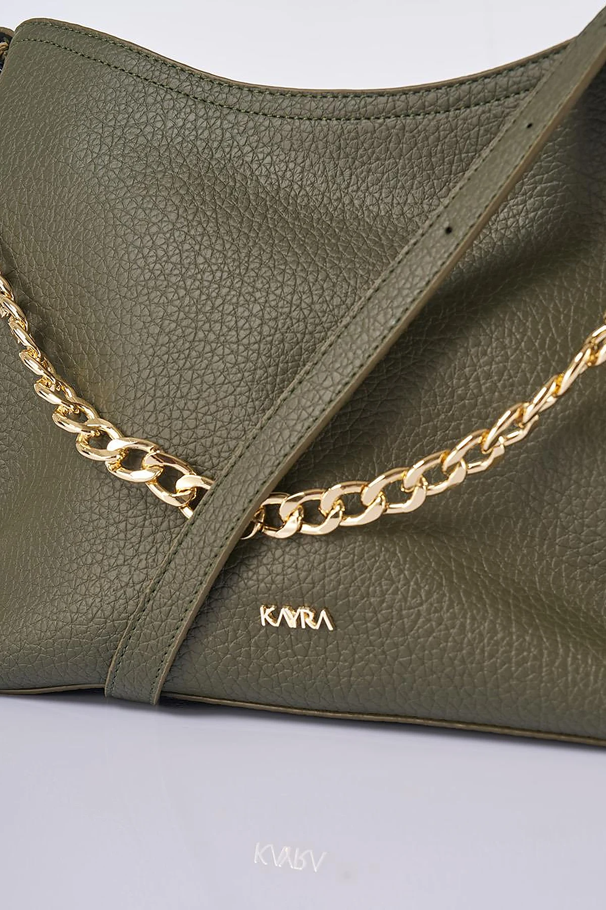 Chain Detailed Shopper Bag Khaki