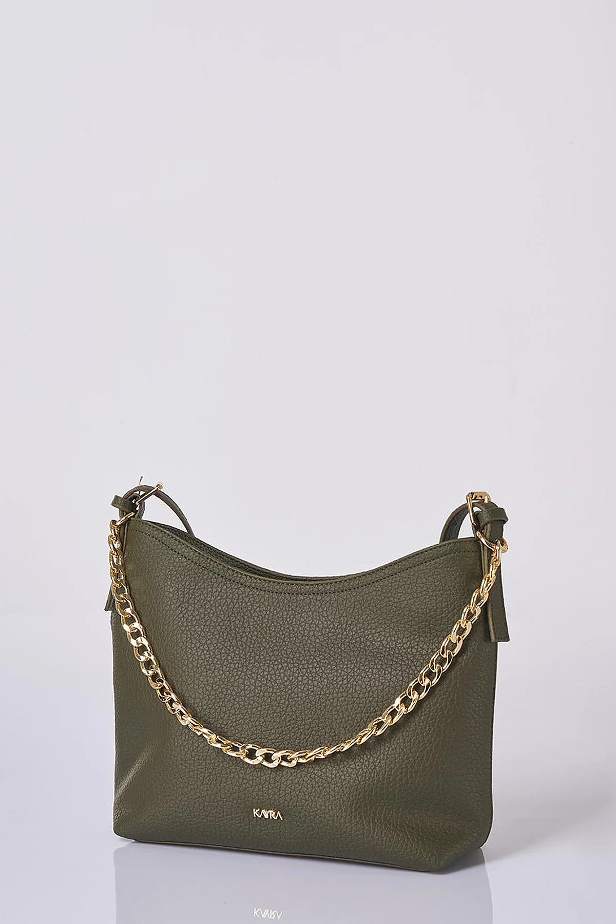 Chain Detailed Shopper Bag Khaki