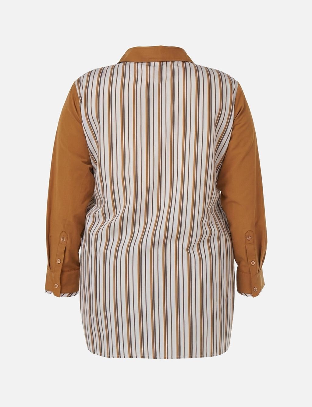 Striped Cotton Tunic Biscuit