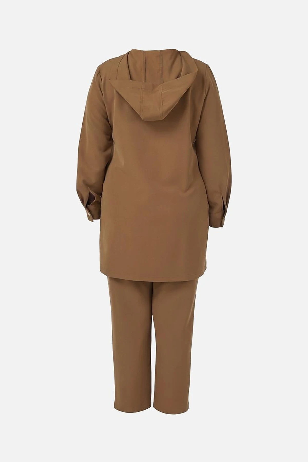 Relaxed-Fit Two-Piece Suit with Flap Pockets Dark Olive