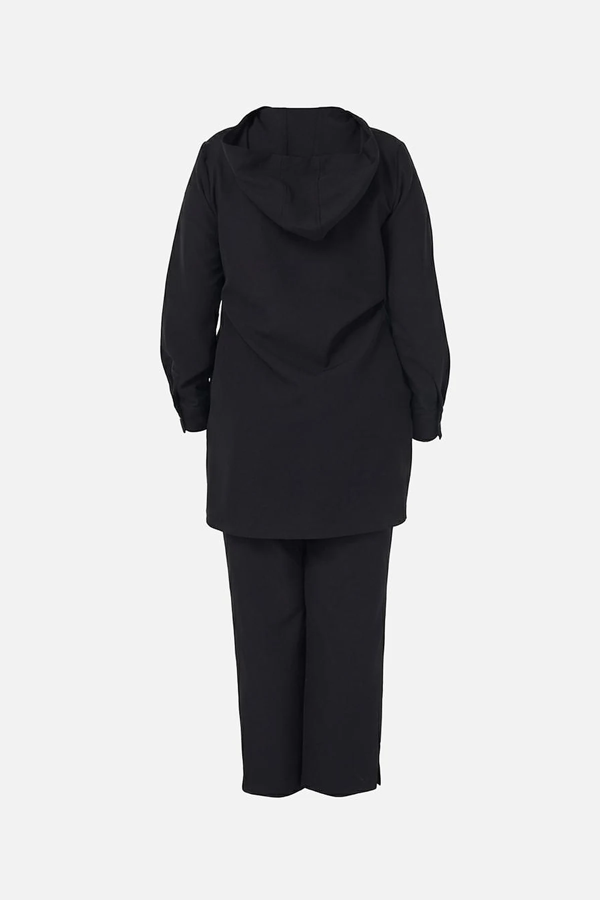 Relaxed-Fit Two-Piece Suit with Flap Pockets Black