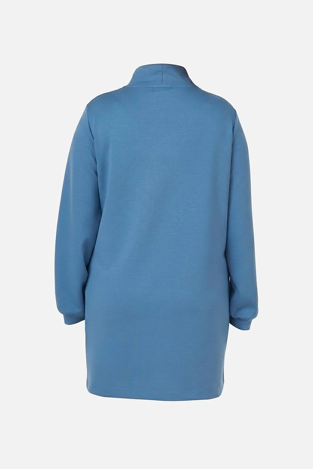 Stand Collar Scuba Sweatshirt in Crown Blue
