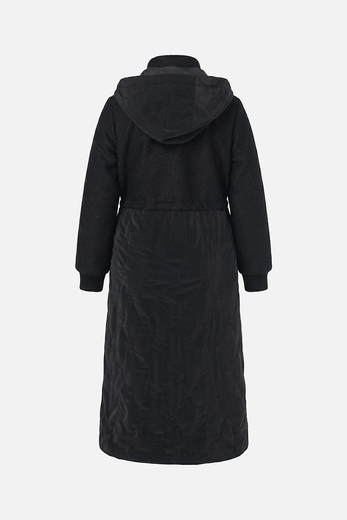 Patch Pocket Leather Coat in Black