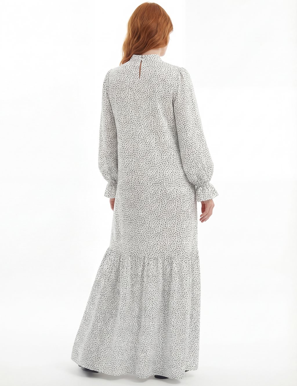 Polka Dot Dress Optic White