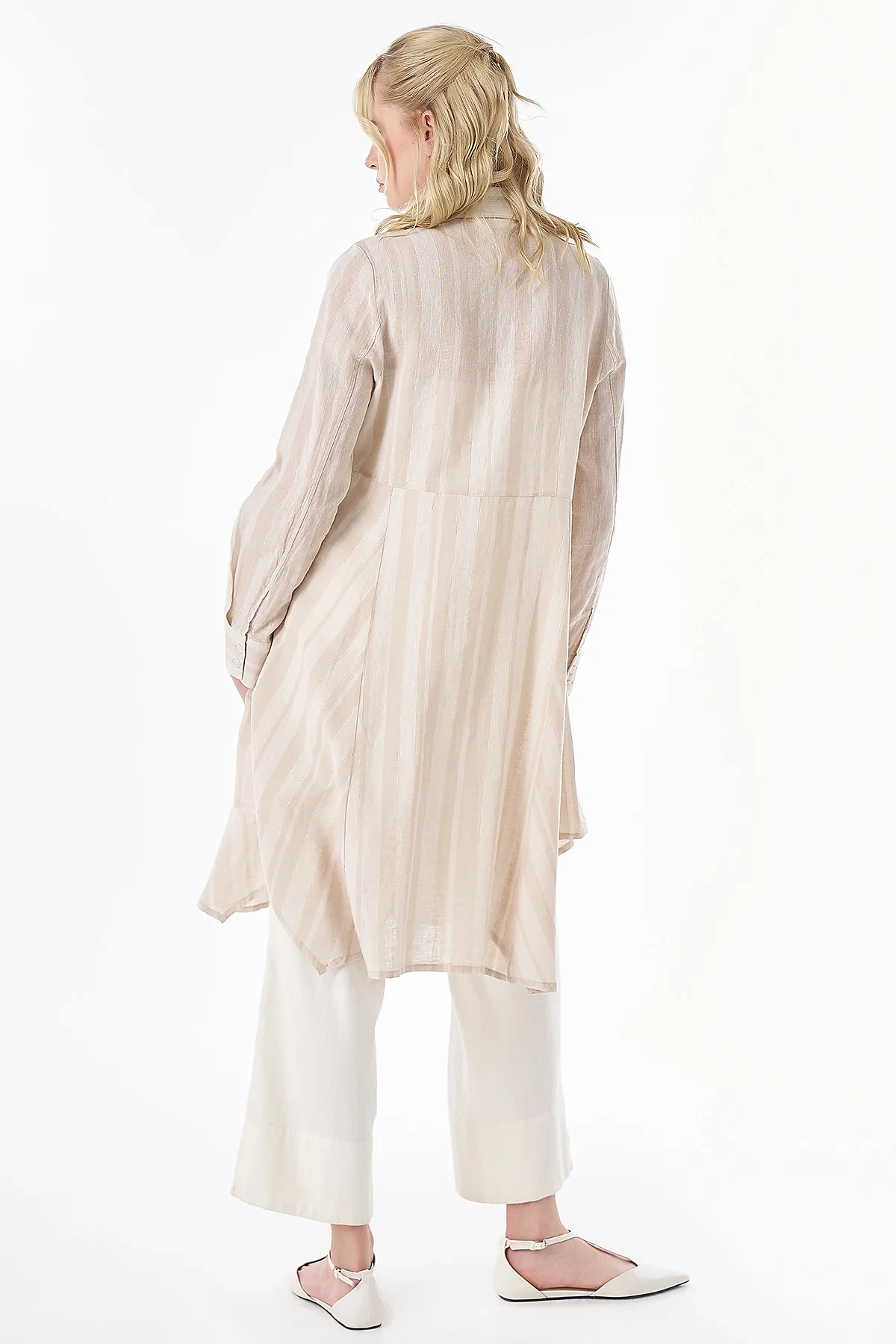 Cotton Linen Tunic Beige