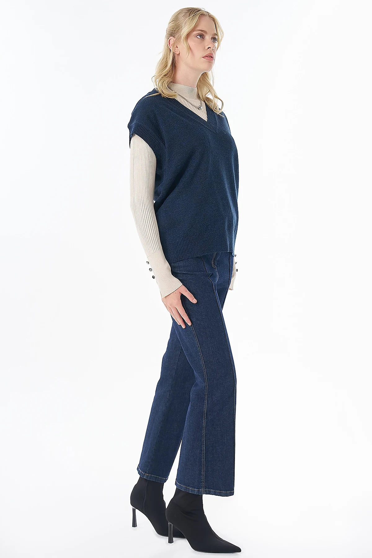 Knit Vest Navy