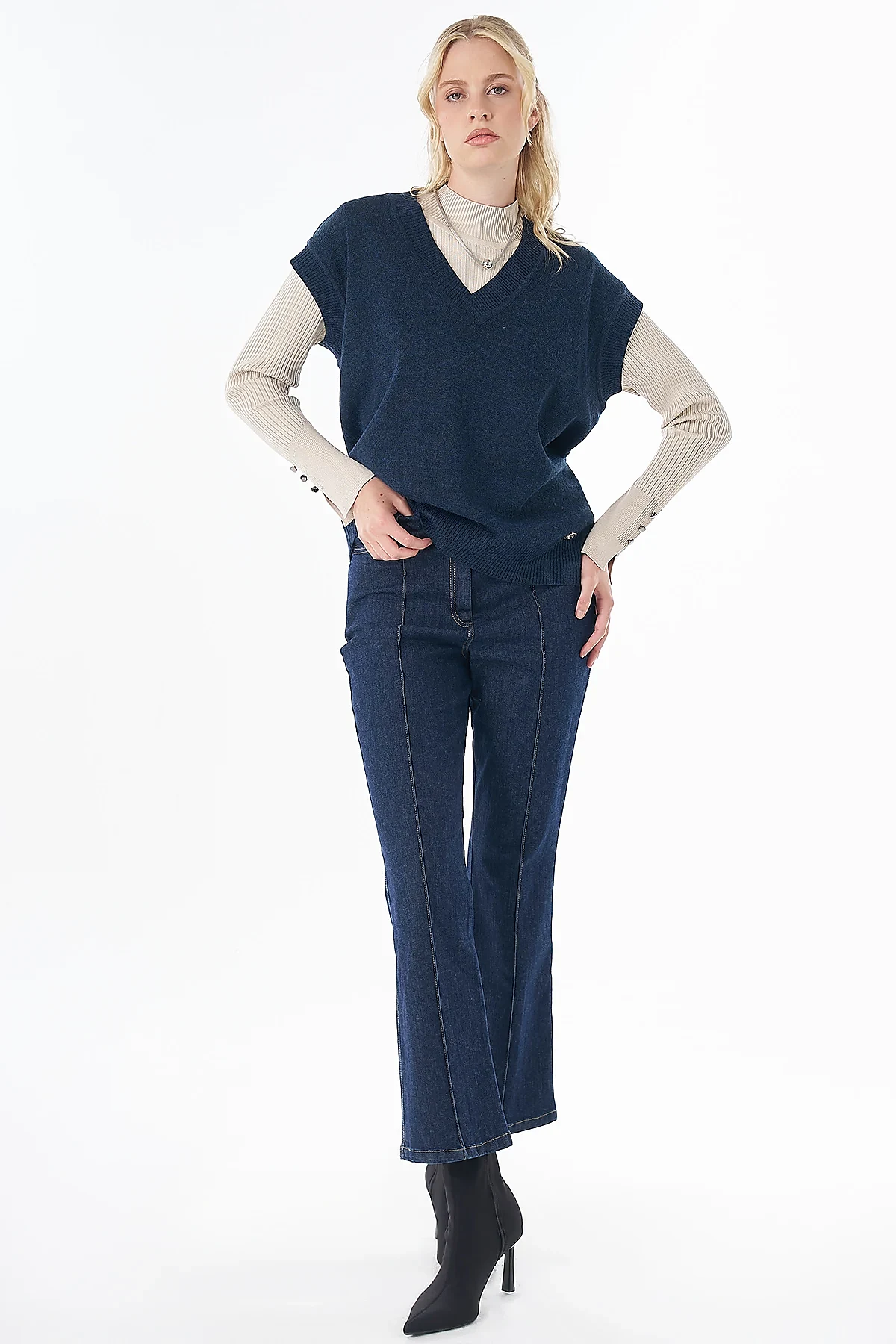 Knit Vest Navy