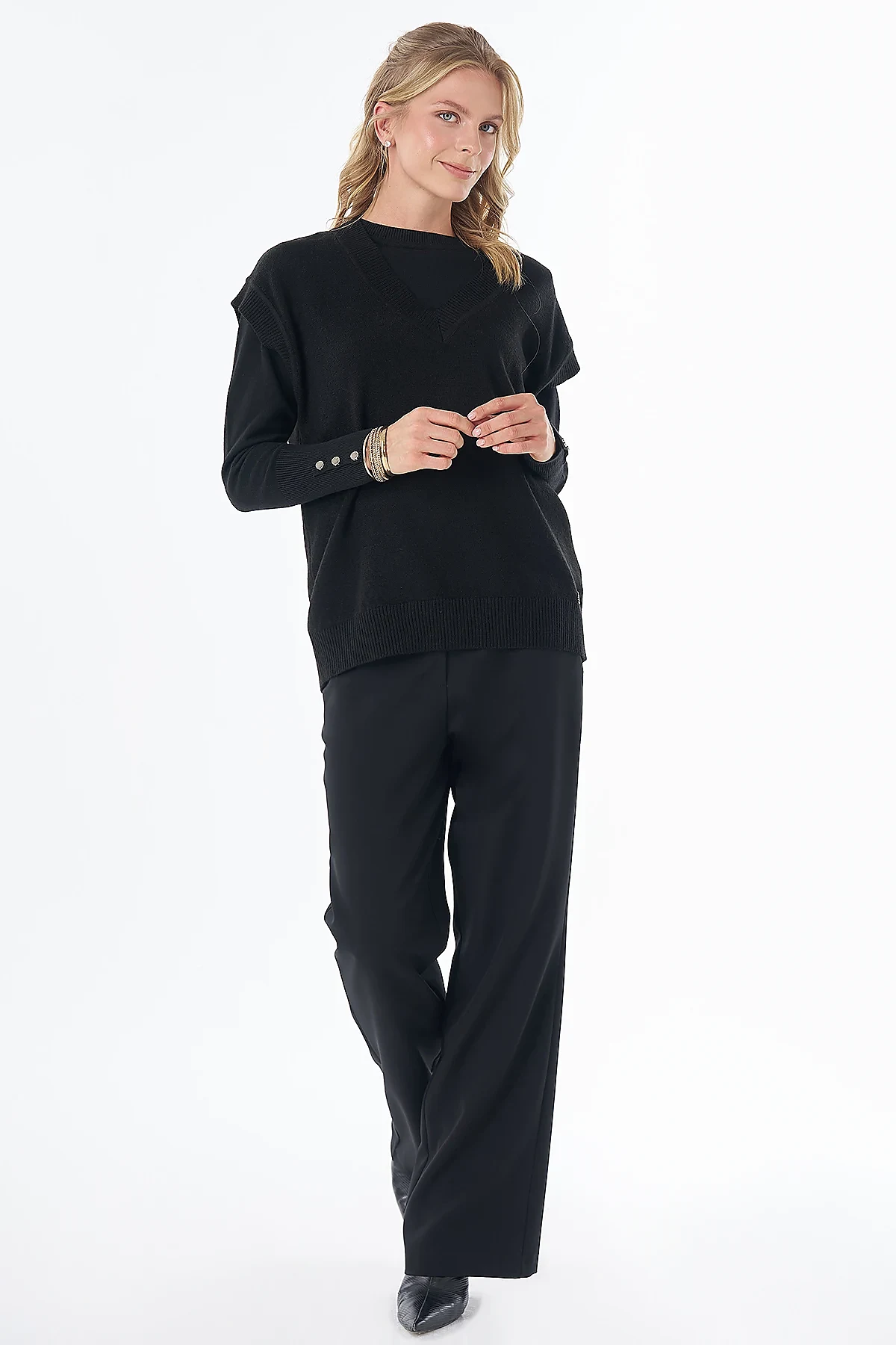 Knit Vest Black