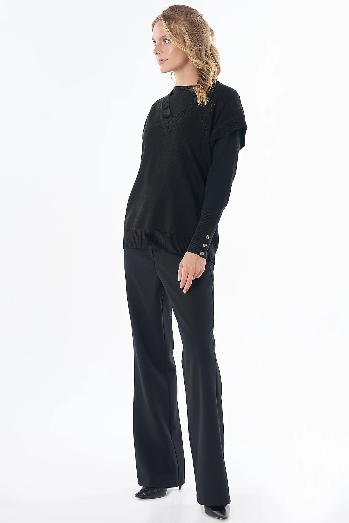 Knit Vest Black