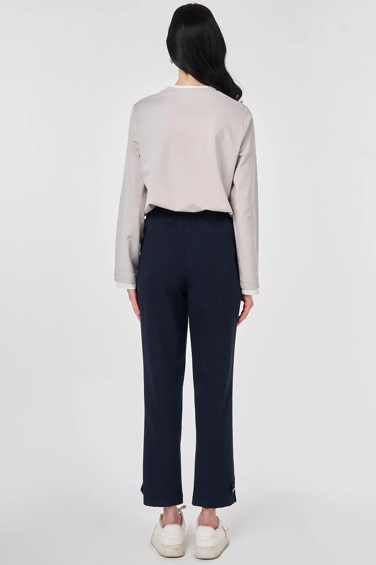 Cutting Stitch Relaxed Fit Trousers Dark Navy