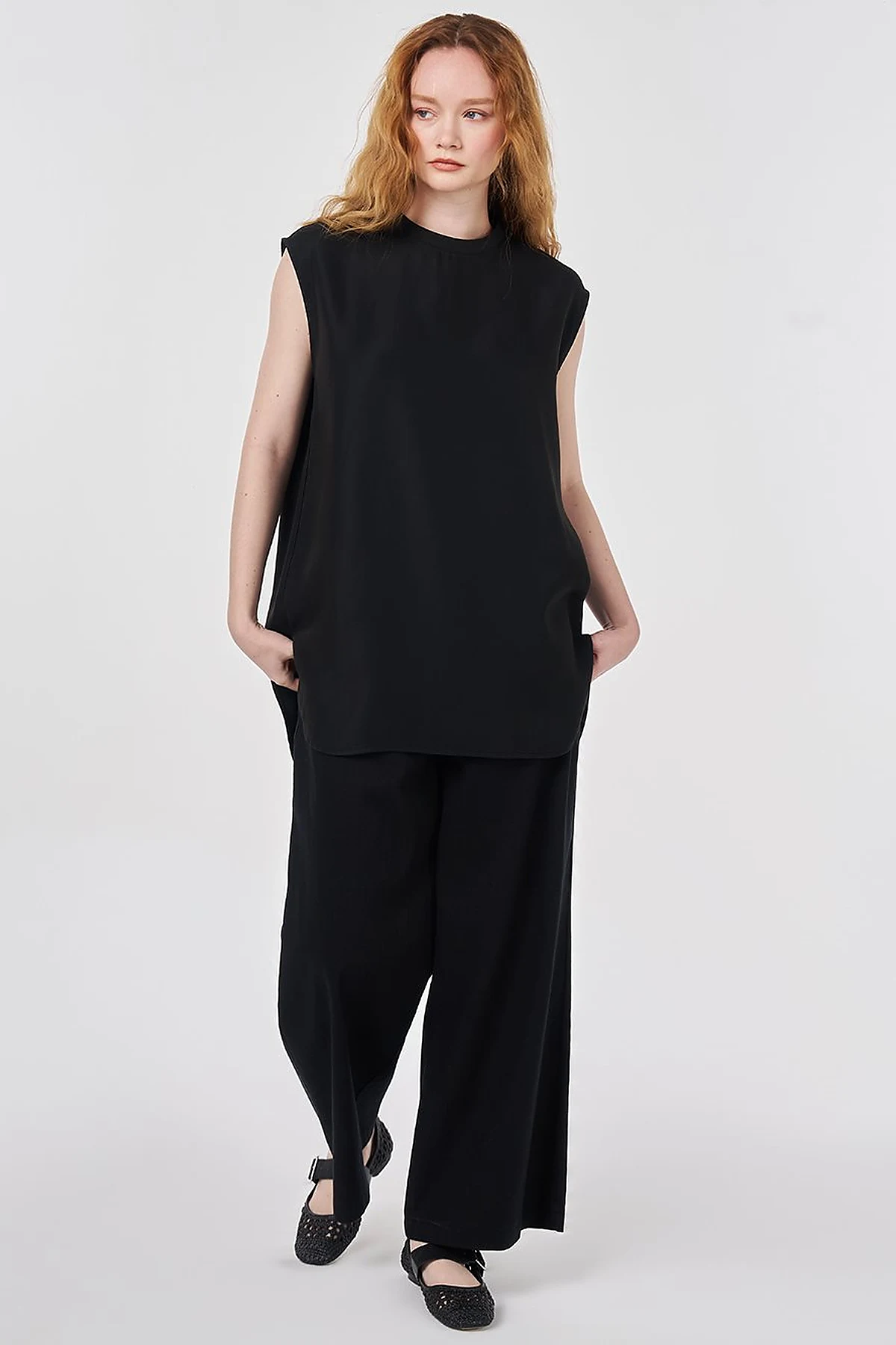 Kolsuz T-shirt Siyah 