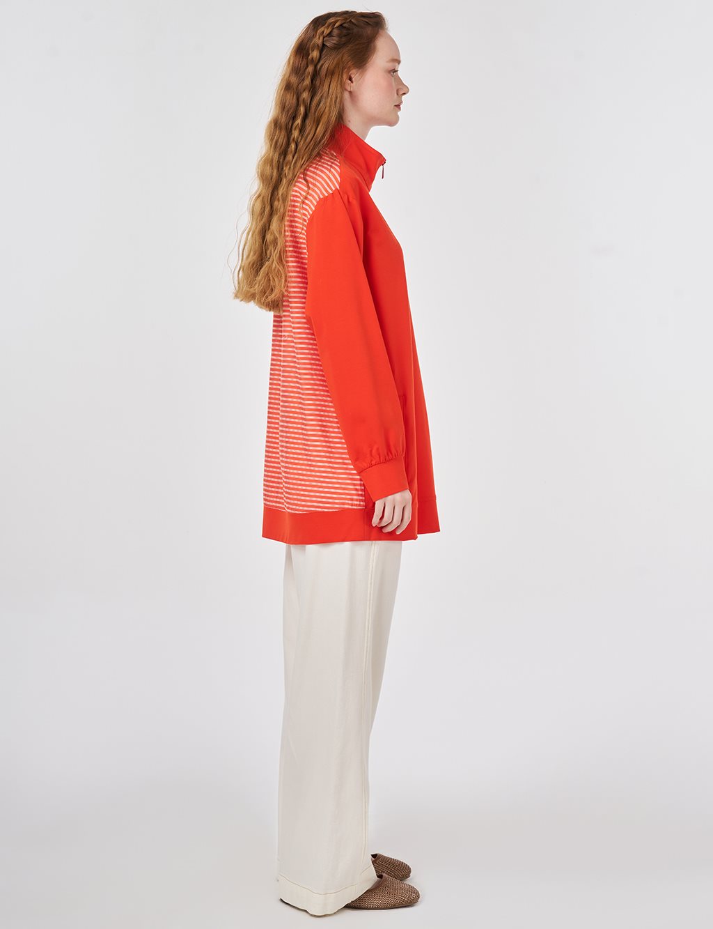 Garnili Viskon Sweatshirt Mercan