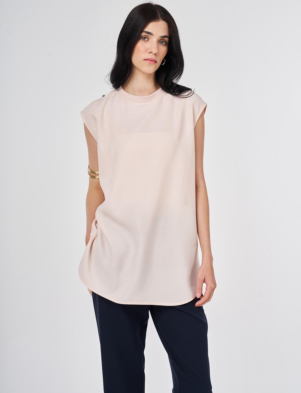 Sleeveless T-shirt, Light Salmon