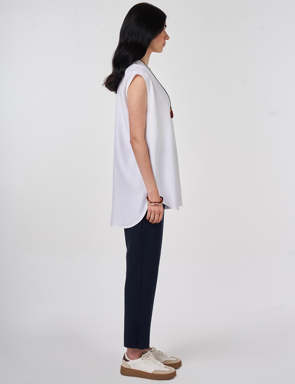 Sleeveless T-shirt, Optical White