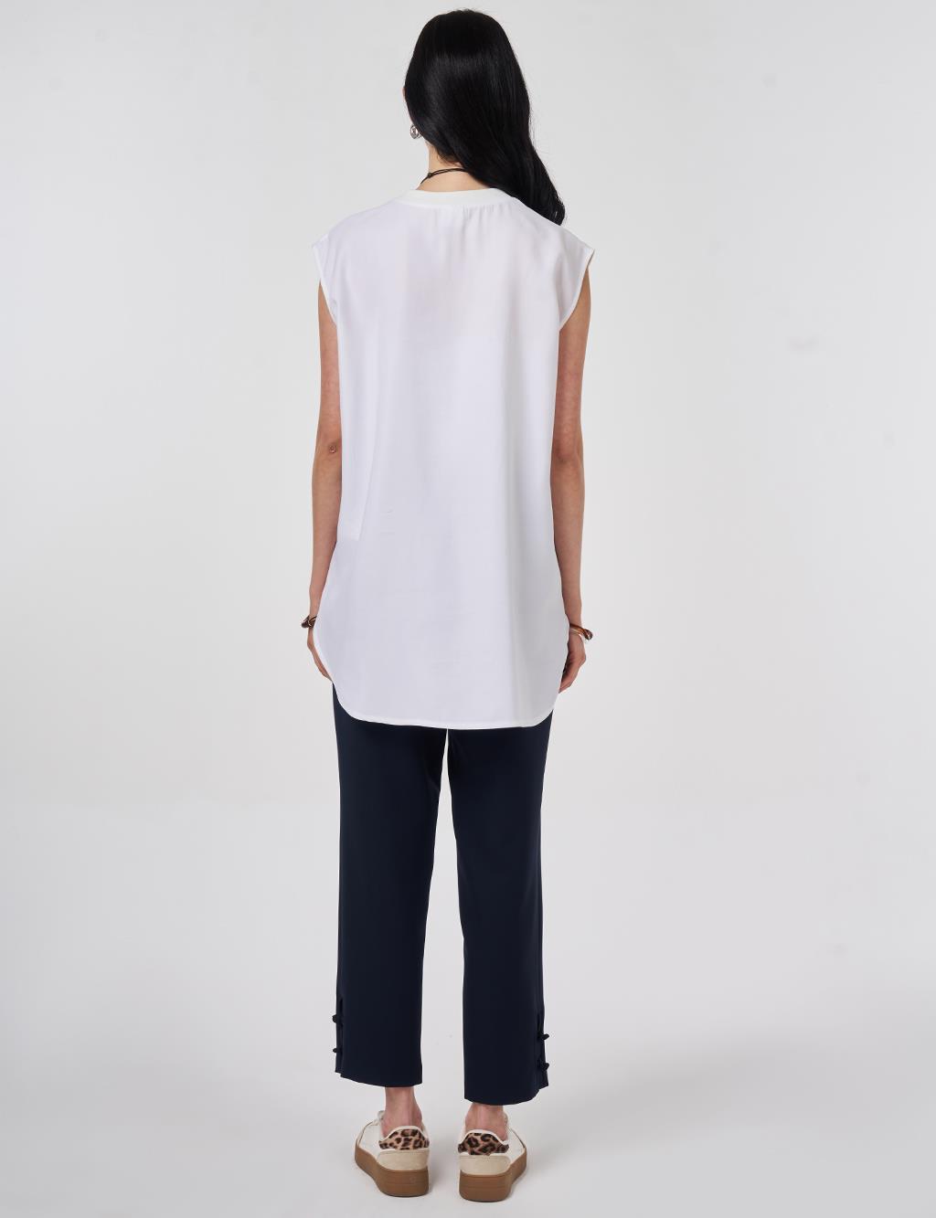 Sleeveless T-shirt, Optical White