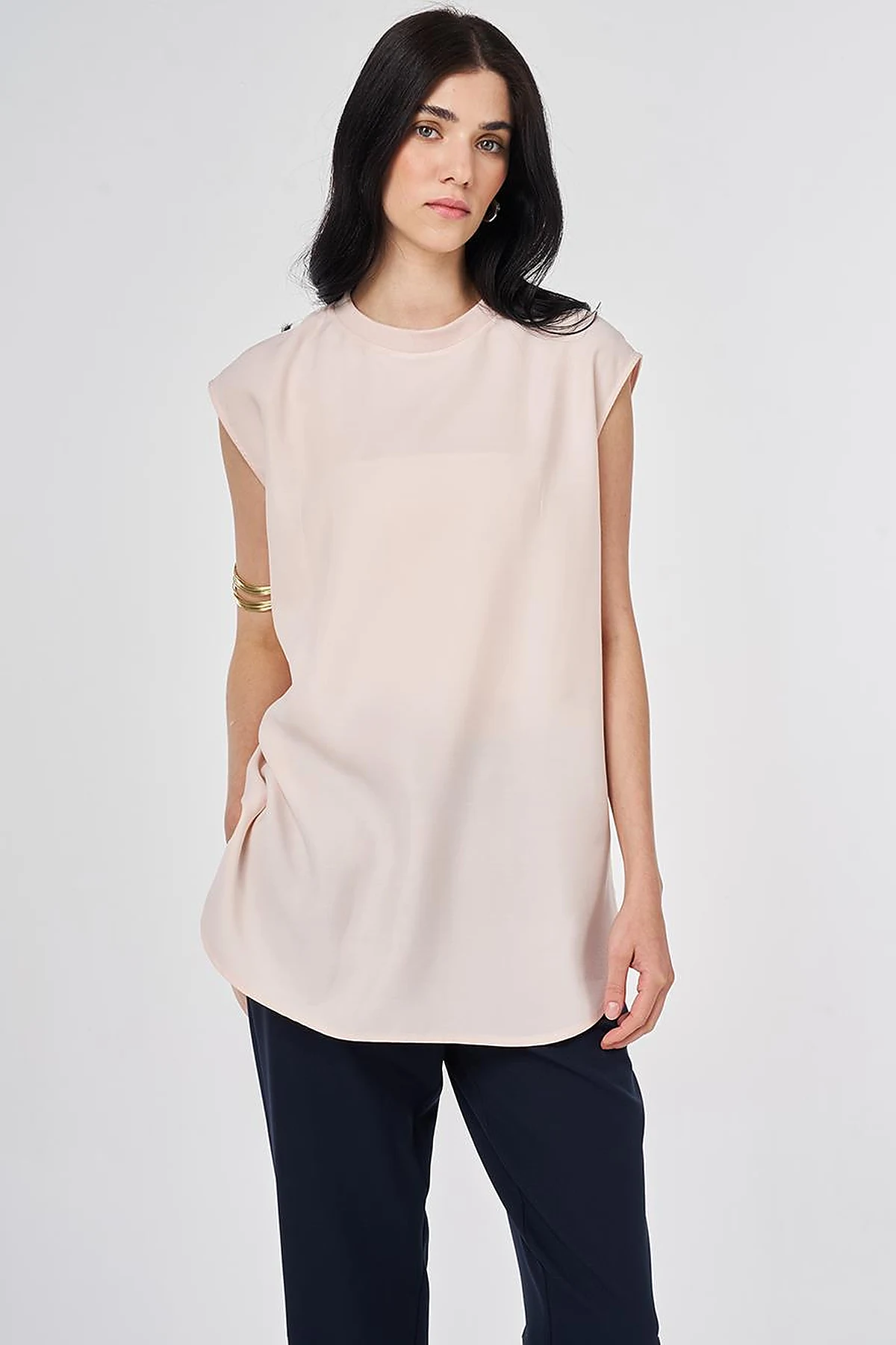 Kolsuz T-shirt Açık Somon