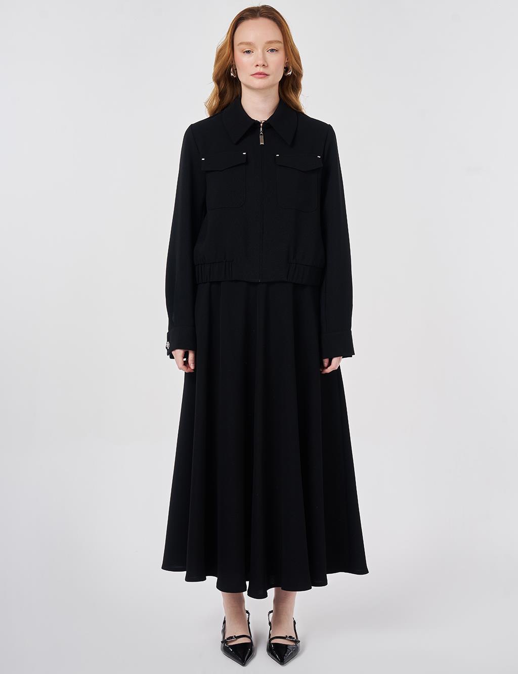 Bombardier Jacket Set Black