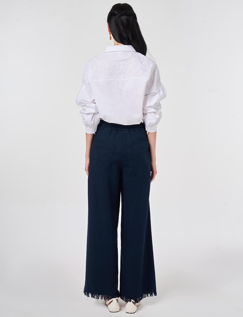 Fluid Denim Pants Dark Navy